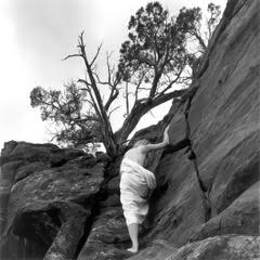 woman climbing